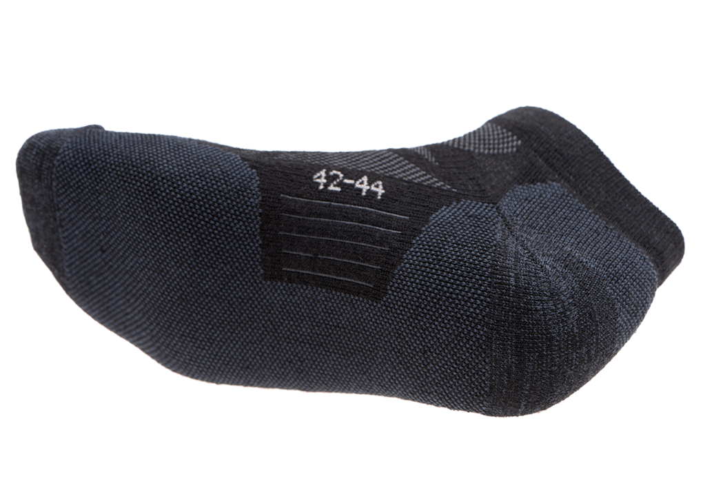 Merino Low Cut Ankle Socks (Black)