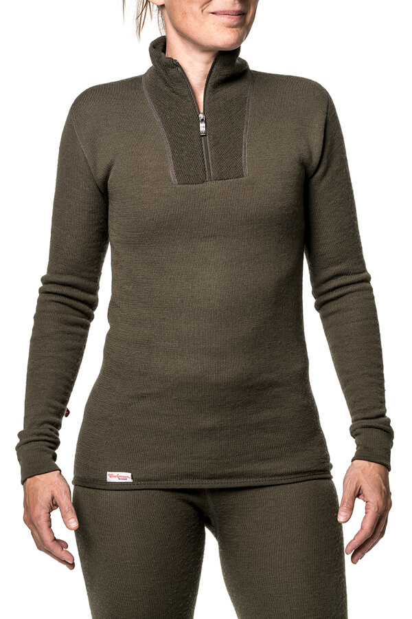 Zip Turtleneck 200 Baselayer Shirt (Pine Green)