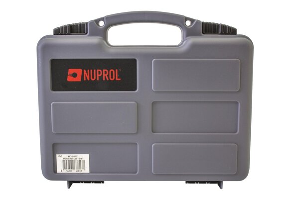 Pistol Hard Case (Grey) (Wave Foam)