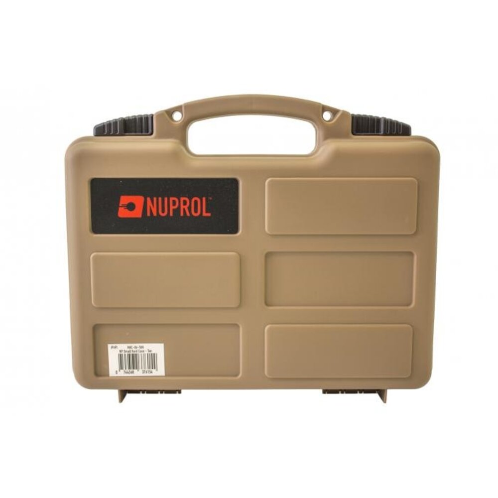 NUPROL Pistol Hard Case (Tan) (Wave Foam).