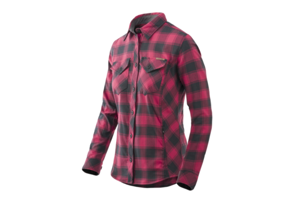 Marigold Women's Shirt (Coral Crimson Checkered)