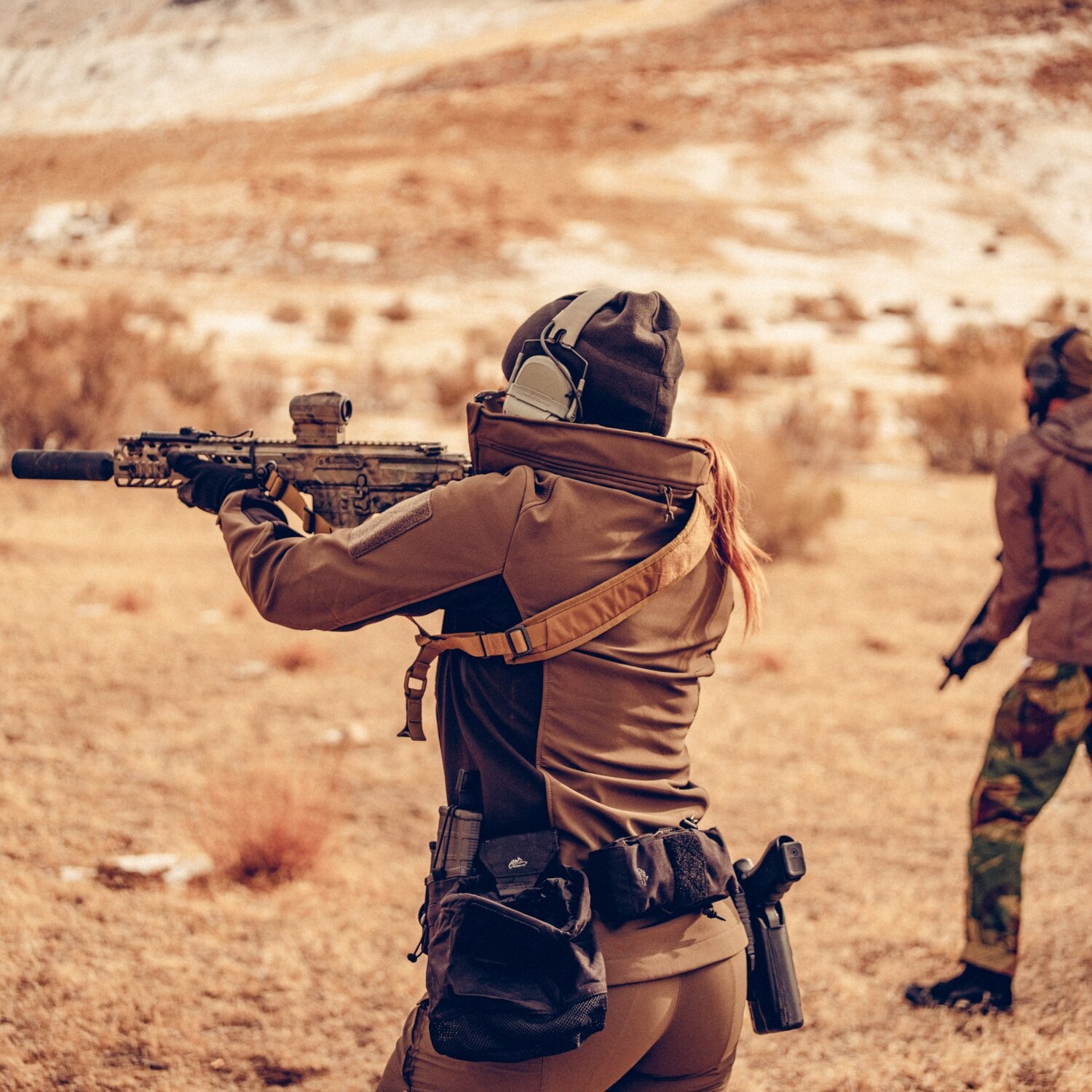 Gunfighter Women's Jacket (Taiga Green / Black A)