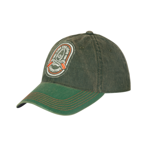 Shooting Time Snapback Cap (Dirty Washed Dark Green / Dirty Washed Kelly Green)
