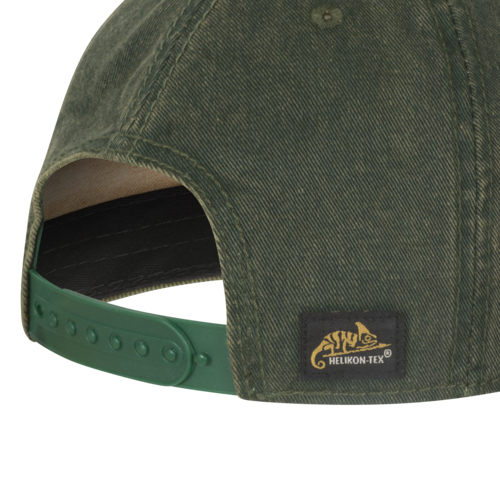 Shooting Time Snapback Cap (Dirty Washed Dark Green / Dirty Washed Kelly Green)