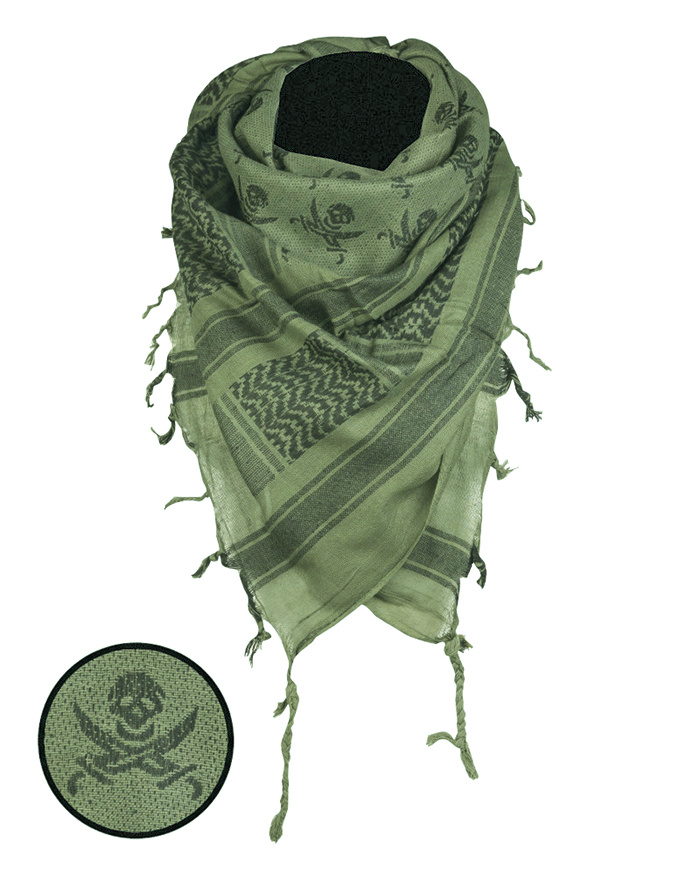 Skull Shemagh (Olive)