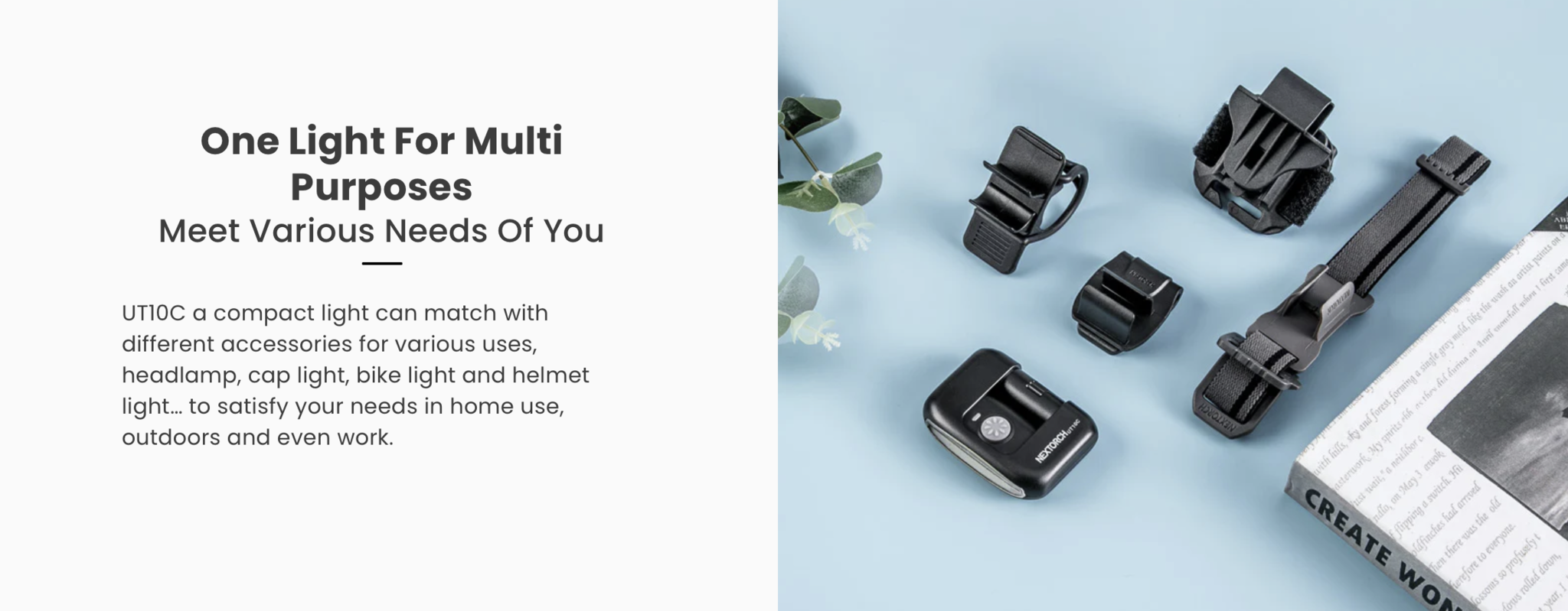 UT10 Rechargeable Multi Purpose Clip Light Kit (170 Lumens)