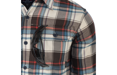 GreyMan Shirt (Coral Crimson Checkered)