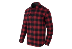 GreyMan Shirt (Coral Crimson Checkered)