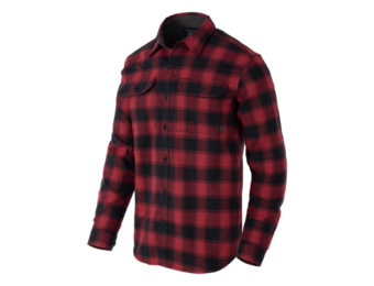 GreyMan Shirt (Coral Crimson Checkered)