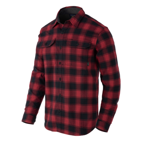 GreyMan Shirt (Coral Crimson Checkered)
