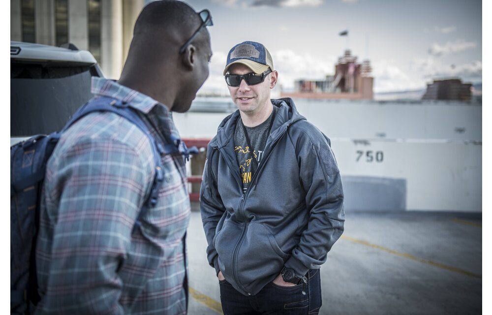 GreyMan Shirt (Coral Crimson Checkered)