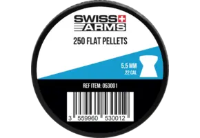 High Quality Flat Pellets 5.5mm 250pcs