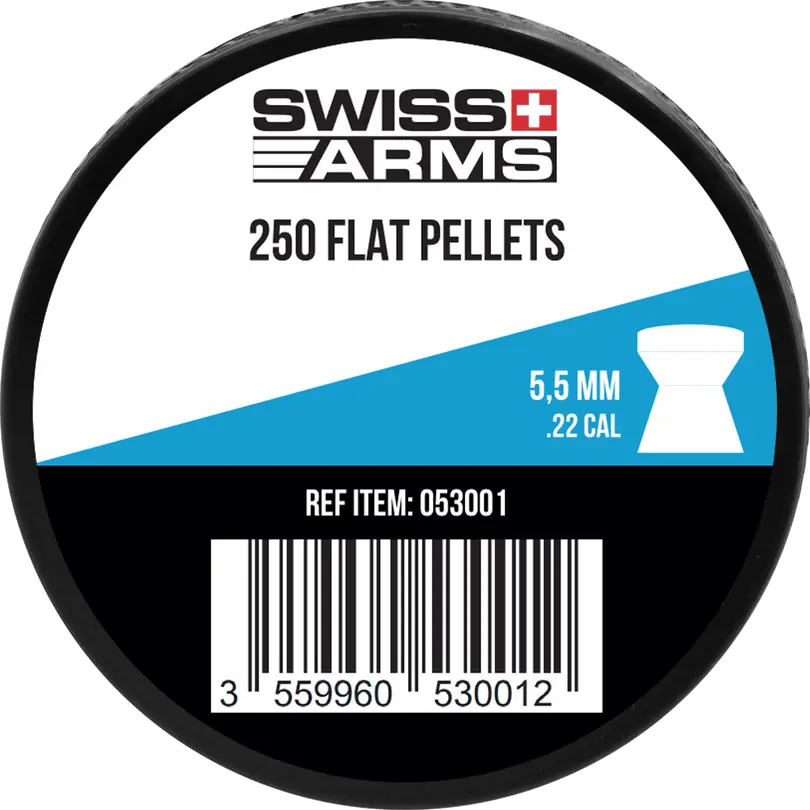 High Quality Flat Pellets 5.5mm 250pcs