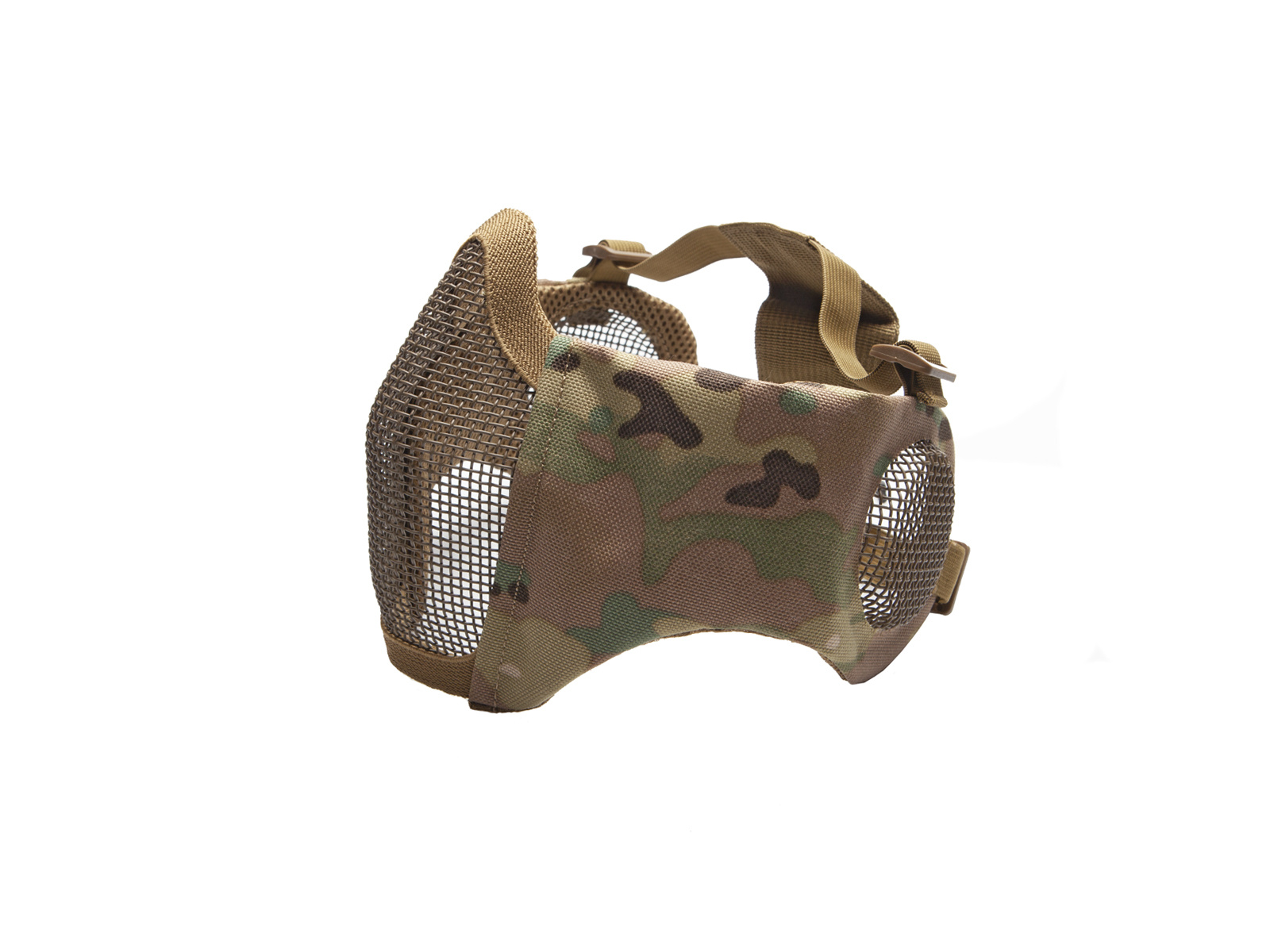 Nylon / Mesh Face Mask With Ear Protection (Multicam)