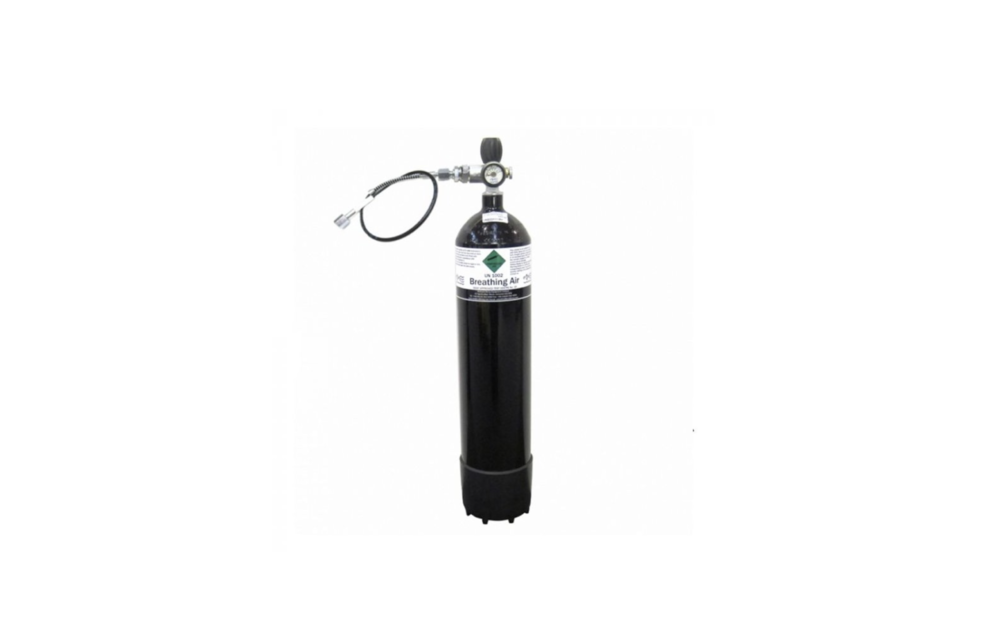 7 liter Persluchtfles / Duikfles HPA / PCP 300bar + Mano + 500mm 1/8 BSP H&B