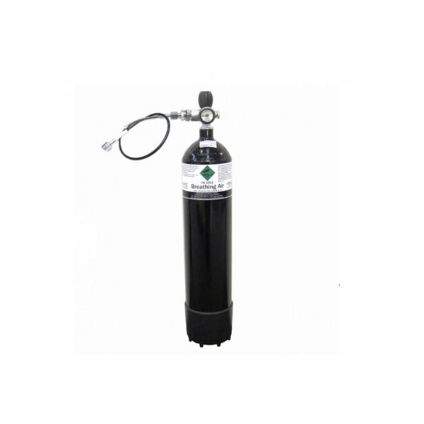 7 liter Persluchtfles / Duikfles HPA / PCP 300bar + Mano + 500mm 1/8 BSP H&B