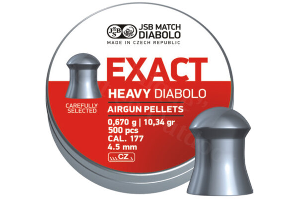 Exact Diabolo Heavy 4.52mm 10.34 grain 500pcs