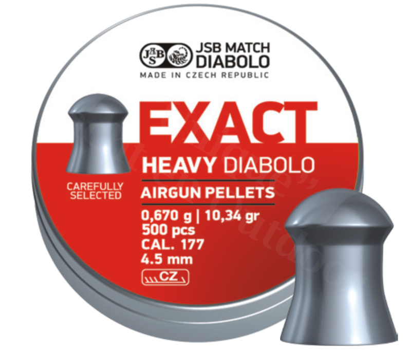 Exact Diabolo Heavy 4.52mm 10.34 grain 500pcs