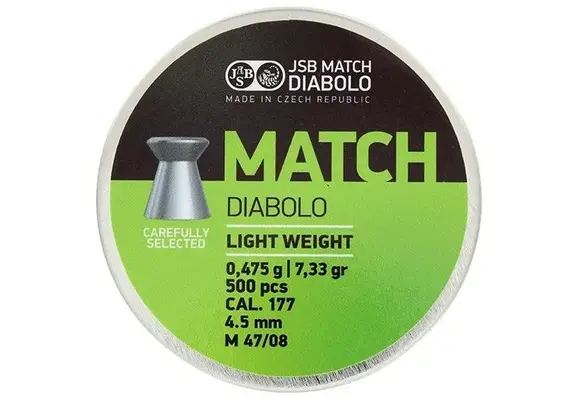 Match Light Weight 4.5mm 7.33 grain 500pcs