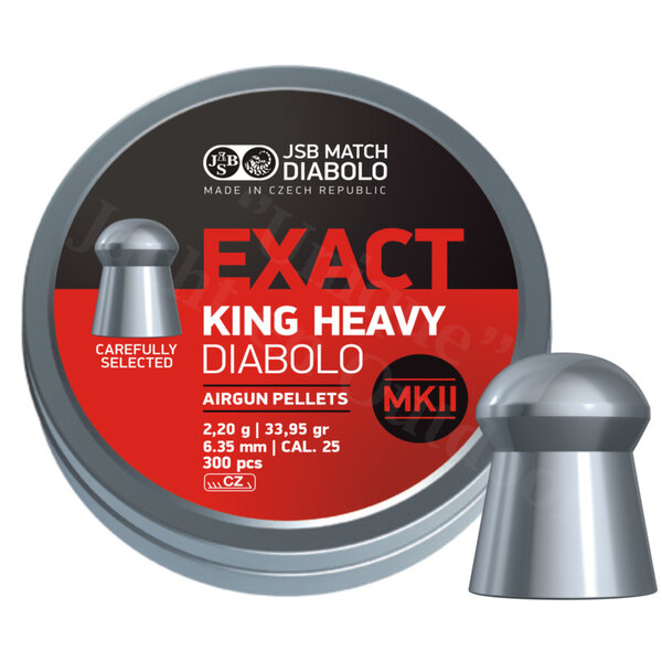 Exact King Heavy MKII 6.35mm 33.95 grain 300pcs