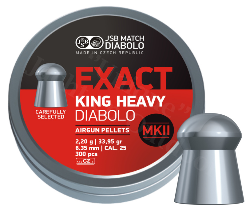 Exact King Heavy MKII 6.35mm 33.95 grain 300pcs