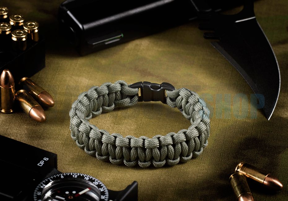 Paracord Bracelet Compact (Grey)
