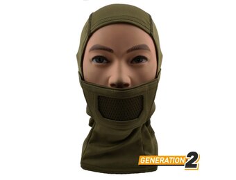 Fullface Warrior Mask Balaclava (Olive Green)
