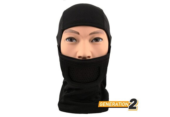 Fullface Warrior Mask Balaclava (Black)