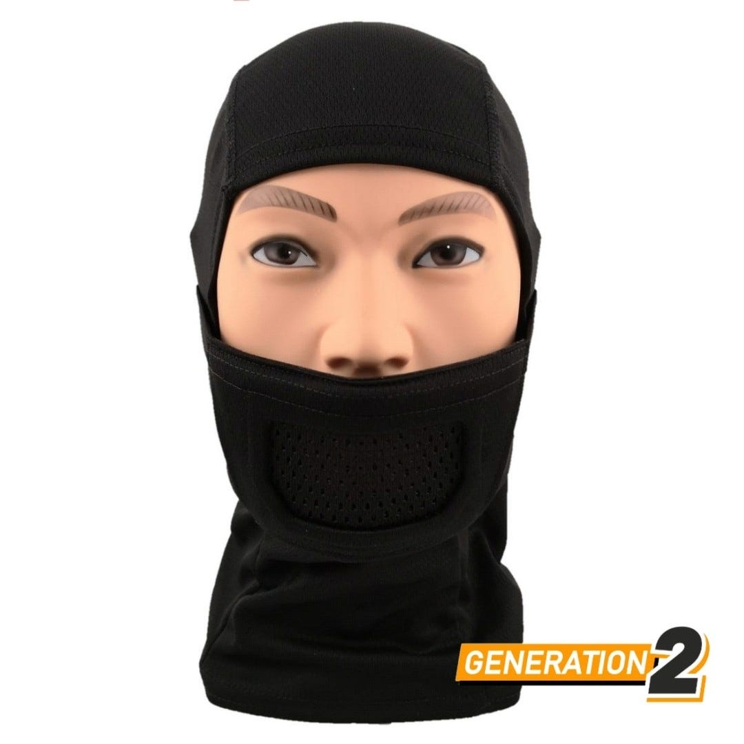 Fullface Warrior Mask Balaclava (Black)
