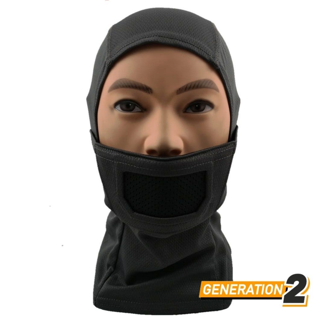 Fullface Warrior Mask Balaclava (Grey)