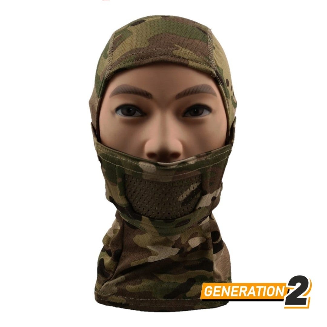 Fullface Warrior Mask Balaclava (Camo)