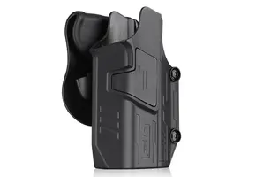 Mega Fit Universal Holster Pistol + Light (Right) (Black)