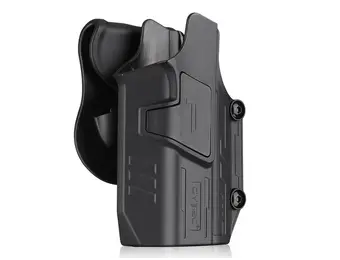 Mega Fit Universal Holster Pistol + Light (Right) (Black)