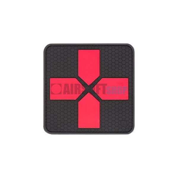 Big Red Cross Medic Rubber Patch (Blackmedic)