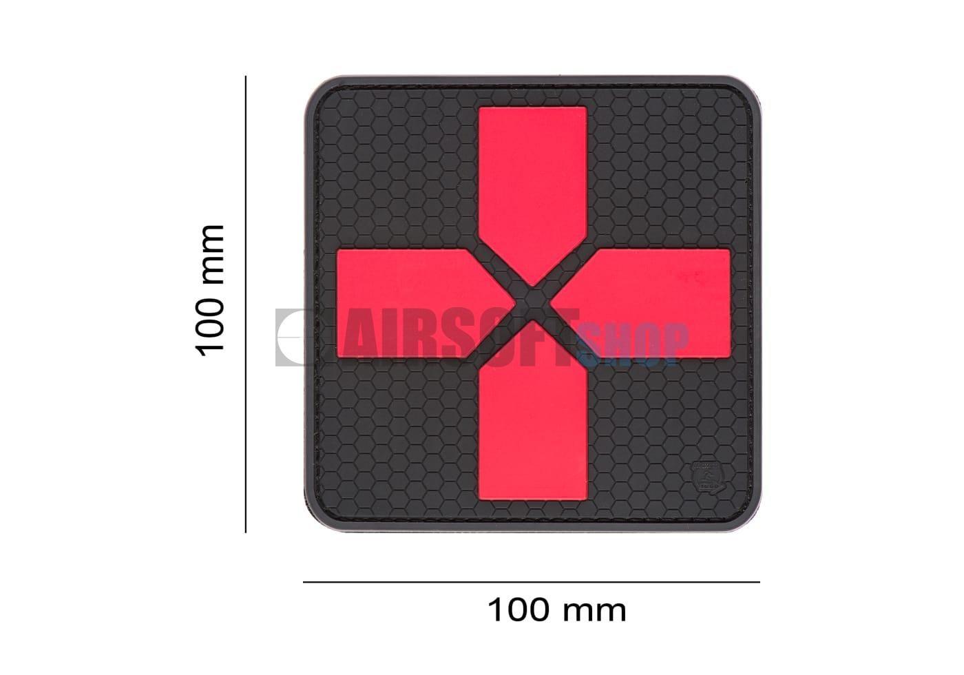 Big Red Cross Medic Rubber Patch (Blackmedic)