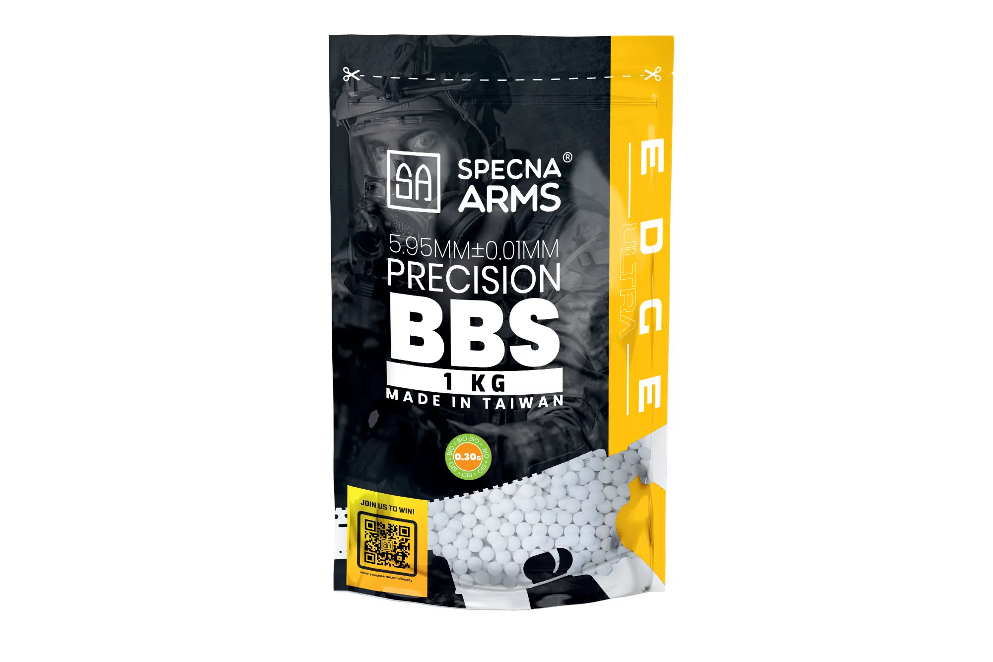 0,30g EDGE ULTRA BIO BB Precision 1kg (White)