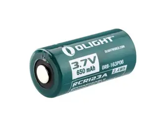 RCR123 Lithium 3.7V 650mAh Rechargeable Batterij