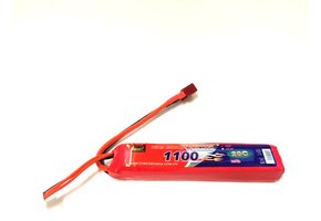 LiPo 7.4V 1100mAh 20C Stick Type (Deans)