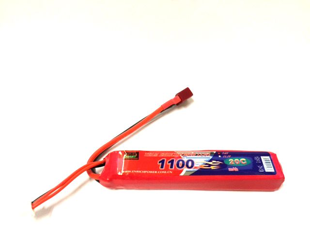 LiPo 7.4V 1100mAh 20C Stick Type (Deans)