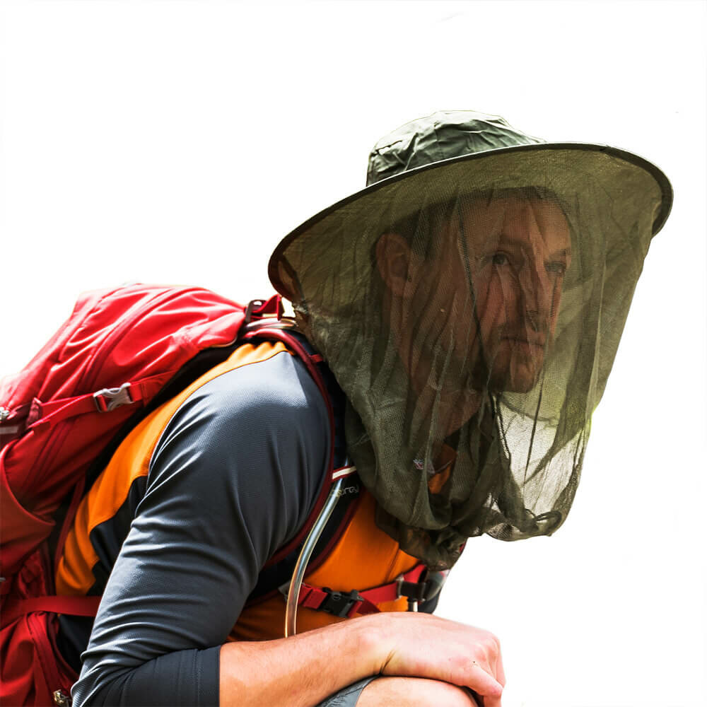 Pop-Up Boonie Hat Mosquito Net  (Green)