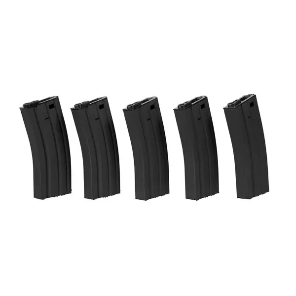 M4/M16 Metal Highcap 5-Pack 300rds (Black)