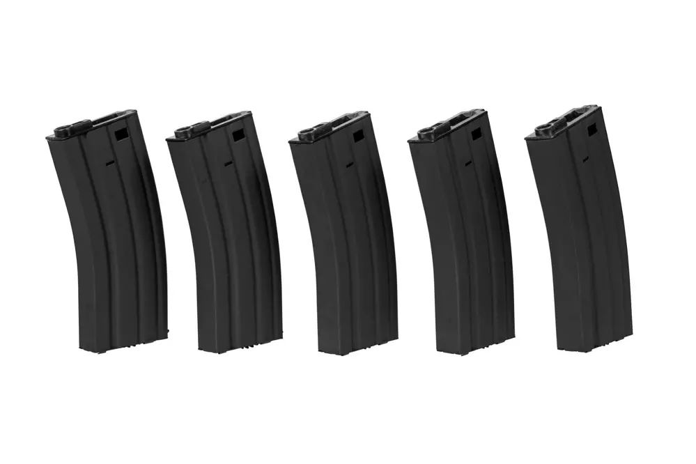 M4/M16 Metal Highcap 5-Pack 300rds (Black)
