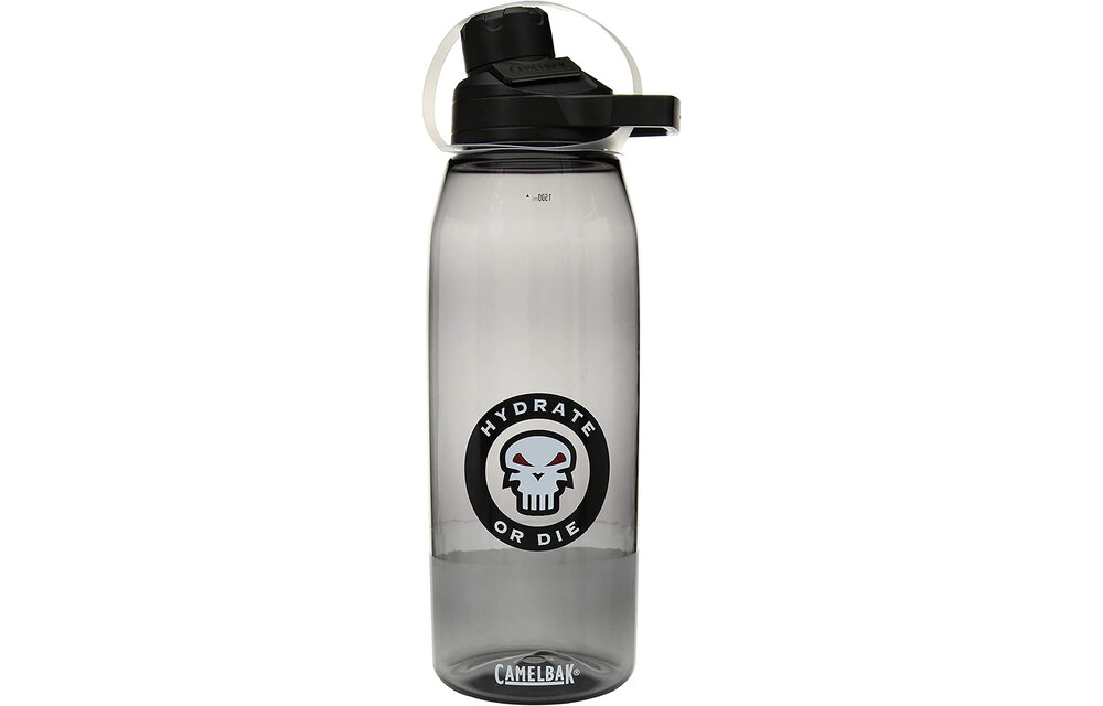 Drinking Bottle Chute 1.5 liter Hydrate Or Die (Charcoal)