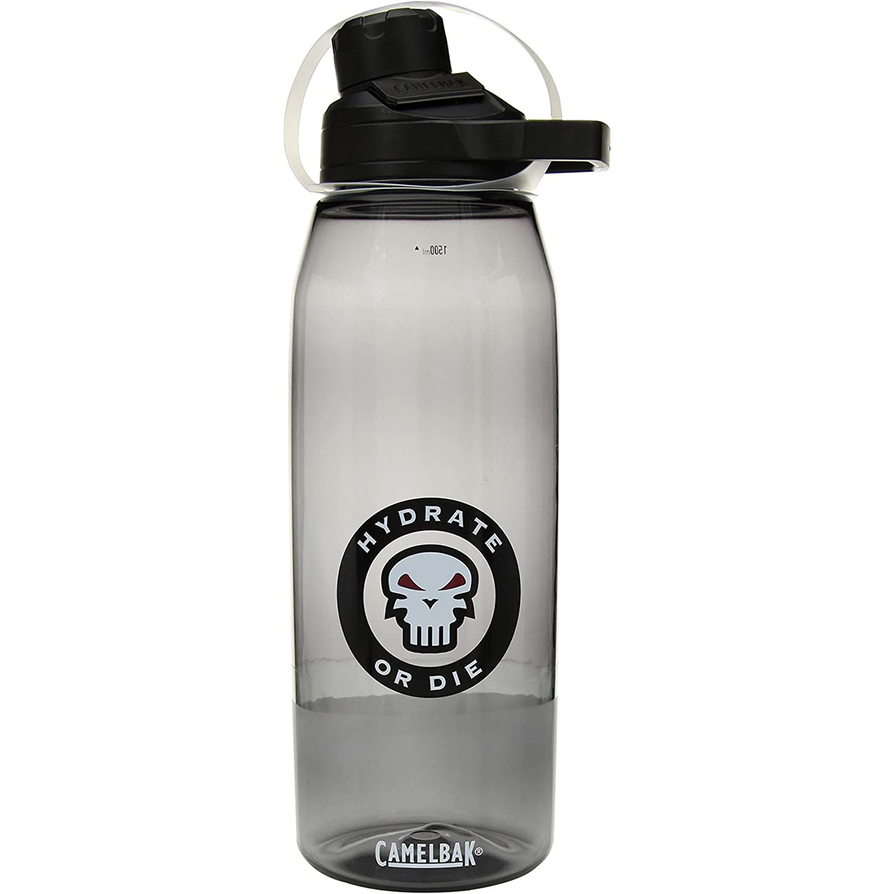 Drinking Bottle Chute 1.5 liter Hydrate Or Die (Charcoal)