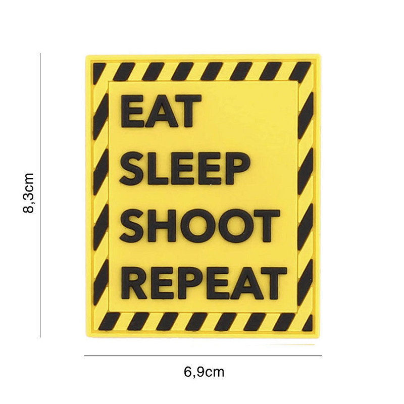 Eat Sleep Shoot Repeat PVC Patch