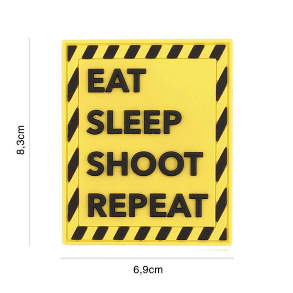 Eat Sleep Shoot Repeat PVC Patch