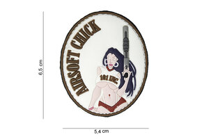 Airsoft Chick PVC Patch