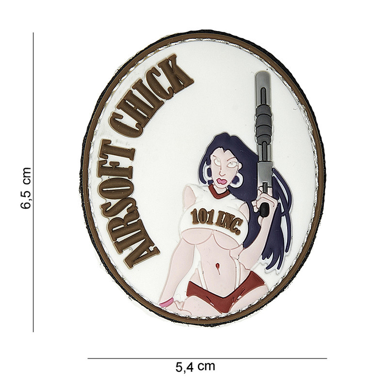 Airsoft Chick PVC Patch