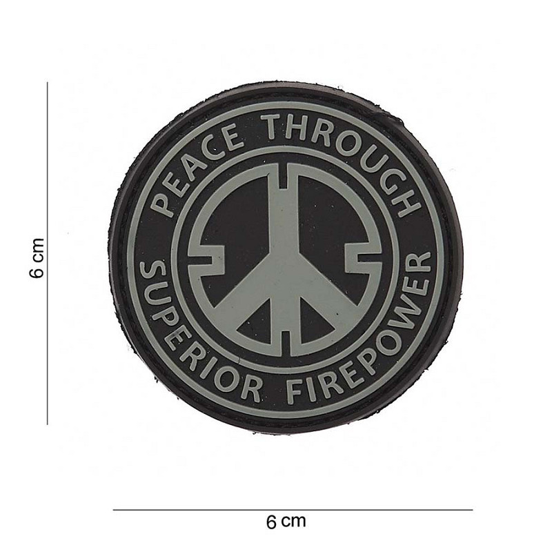 Peace Through Superior Fire Power PVC Patch