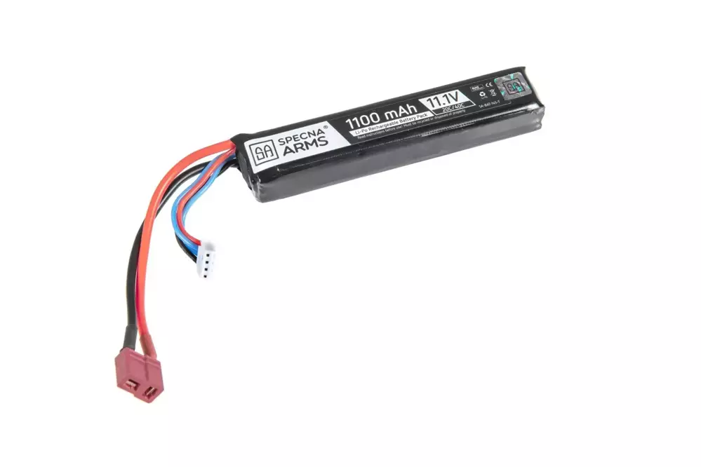 LiPo 11.1V 1100mAh 20/40C Stick Type (Deans)